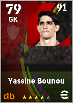Yassine Bounou eFootball player card