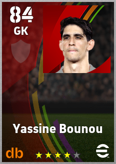 Yassine Bounou — GK, OVR 84, MAX 91