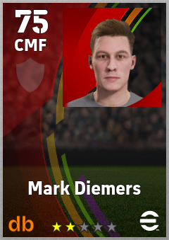 Mark Diemers — CMF, OVR 75, MAX 75