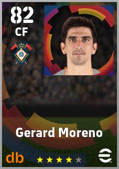 Gerard Moreno — CF, OVR 82, MAX 89