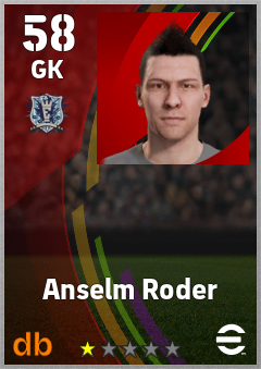 Anselm Roder — GK, OVR 58, MAX 58
