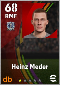 Heinz Meder — RMF, OVR 68, MAX 68