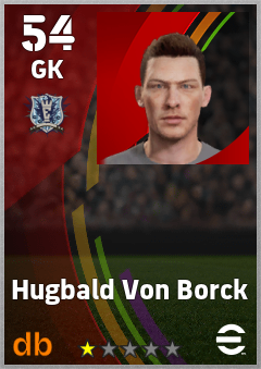 Hugbald Von Borck — GK, OVR 54, MAX 54