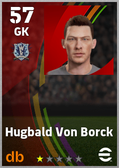Hugbald Von Borck — GK, OVR 57, MAX 57