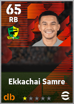 Ekkachai Samre — RB, OVR 65, MAX 65