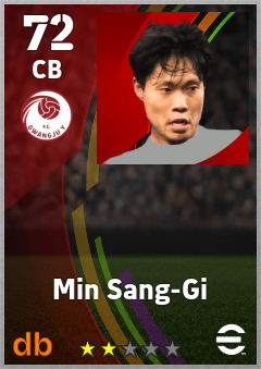 Min Sang-Gi — CB, OVR 72, MAX 72