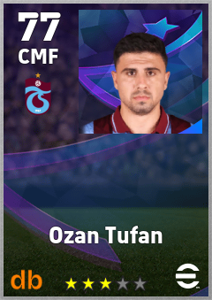 Ozan Tufan — CMF, OVR 77, MAX 77
