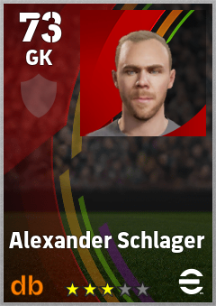 Alexander Schlager eFootball player card