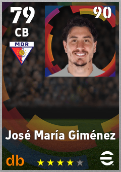 José María Giménez eFootball player card