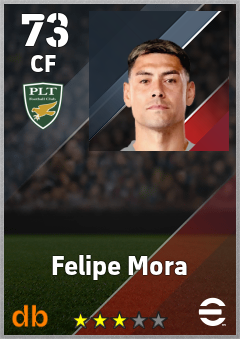 Felipe Mora — CF, OVR 73, MAX 73