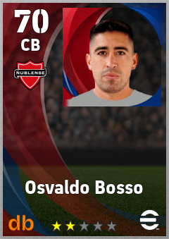 Osvaldo Bosso — CB, OVR 70, MAX 70