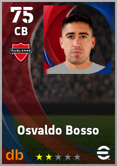 Osvaldo Bosso — CB, OVR 75, MAX 75
