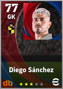 Diego Sánchez — GK, OVR 77, MAX 77