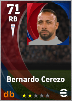 Bernardo Cerezo — RB, OVR 71, MAX 71