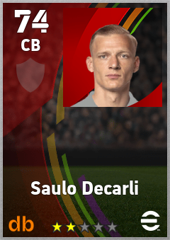 Saulo Decarli — CB, OVR 74, MAX 74