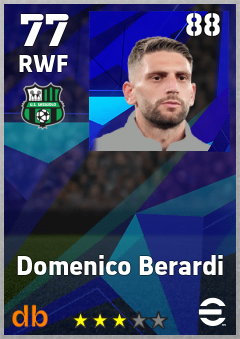 Domenico Berardi eFootball player card