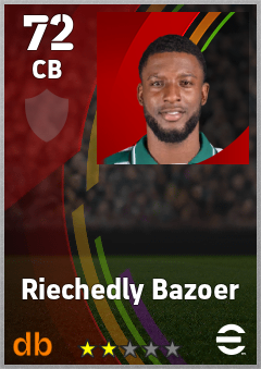 Riechedly Bazoer eFootball player card