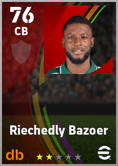 Riechedly Bazoer eFootball player card