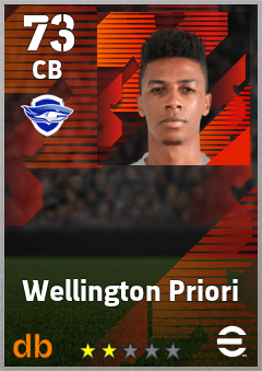 Wellington Priori — CB, OVR 73, MAX 73