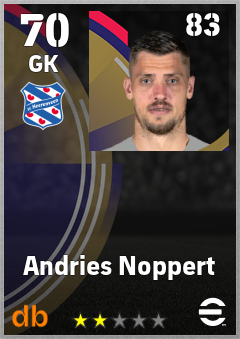 Andries Noppert eFootball player card
