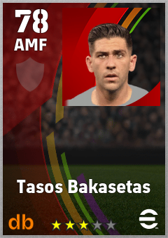 Tasos Bakasetas eFootball player card