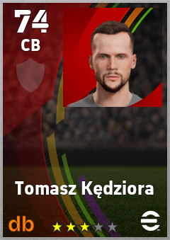 Tomasz Kędziora — CB, OVR 74, MAX 74