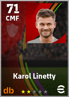 Karol Linetty eFootball player card