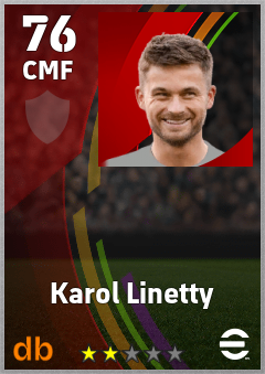 Karol Linetty eFootball player card