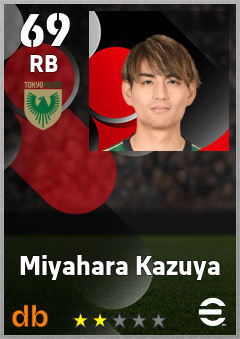Miyahara Kazuya — RB, OVR 69, MAX 69