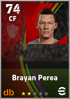 Brayan Perea — CF, OVR 74, MAX 74