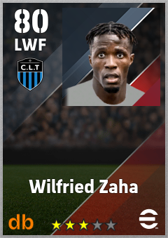 Wilfried Zaha — LWF, OVR 80, MAX 80