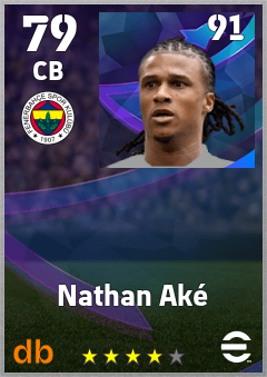Nathan Aké eFootball player card