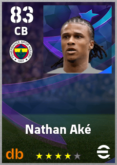 Nathan Aké eFootball player card