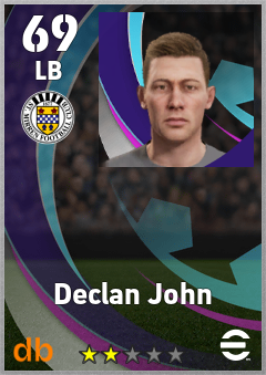 Declan John — LB, OVR 69, MAX 69