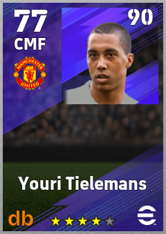 Youri Tielemans eFootball player card
