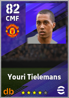 Youri Tielemans — CMF, OVR 82, MAX 90