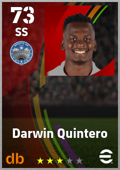 Darwin Quintero — SS, OVR 73, MAX 73