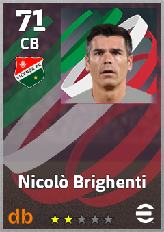Nicolò Brighenti — CB, OVR 71, MAX 71