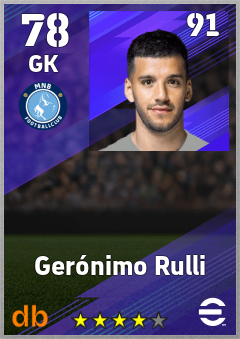 Gerónimo Rulli eFootball player card
