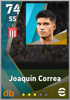 Joaquín Correa — SS, OVR 74, MAX 74