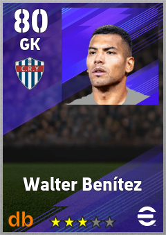 Walter Benítez — GK, OVR 80, MAX 89