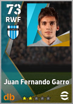 Juan Fernando Garro — RWF, OVR 73, MAX 73