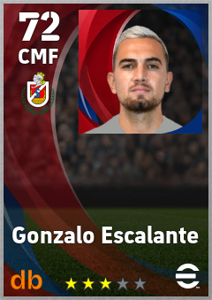 Gonzalo Escalante — CMF, OVR 72, MAX 72