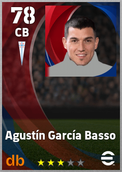 Agustín García Basso — CB, OVR 78, MAX 78