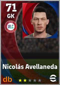 Nicolás Avellaneda — GK, OVR 71, MAX 71