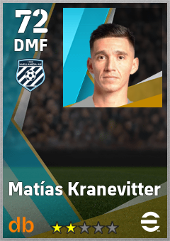 Matías Kranevitter — DMF, OVR 72, MAX 72