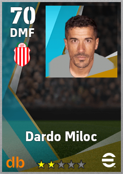 Dardo Miloc — DMF, OVR 70, MAX 70