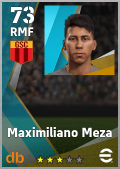 Maximiliano Meza — RMF, OVR 73, MAX 73
