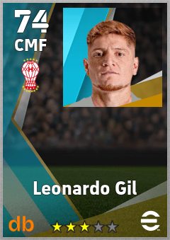 Leonardo Gil — CMF, OVR 74, MAX 74
