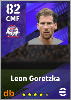 Leon Goretzka — CMF, OVR 82, MAX 82